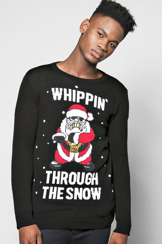 Whippin Through The Snow Christmas Jumper